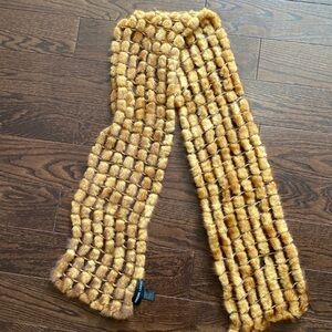Adrienne Landau 100% Mink Fur Scarf